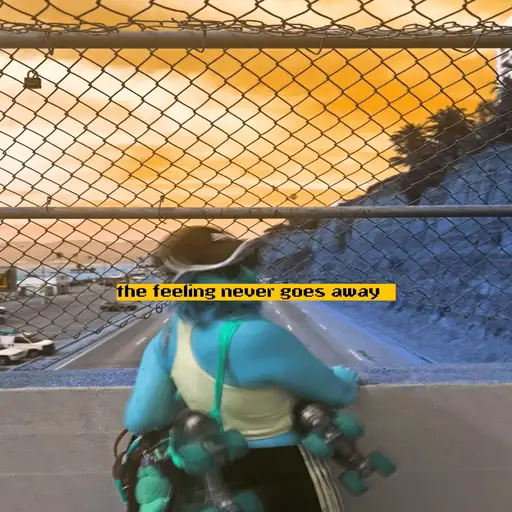 Single cover: the feeling never goes awy