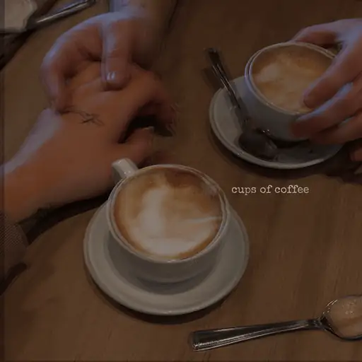 Single cover: cups of coffee