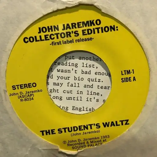 Single cover: The Student's Waltz