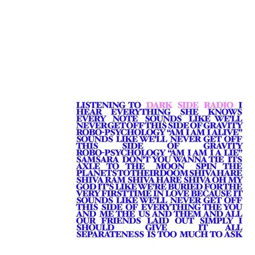 Single cover: Dark Side Radio